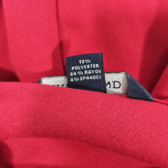 Lands' End Red Faux Wrap Sheath Stretch Dress Women’s Size 6 - Picture 4 of 9